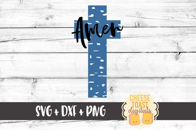 Amen Cross - Grunge SVG Cheese Toast Digitals 