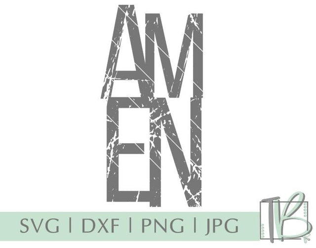 Amen SVG, Distressed SVG SVG TB Designs 