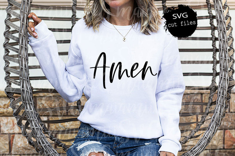 Amen Svg, Religious Svg, Christian Svg, Scripture Svg, Positive Svg, Spiritual Svg, Christian Shirt Svg, Bible Quote Svg SVG MaiamiiiSVG 