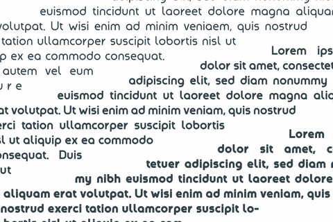 Amenable Font twinletter 