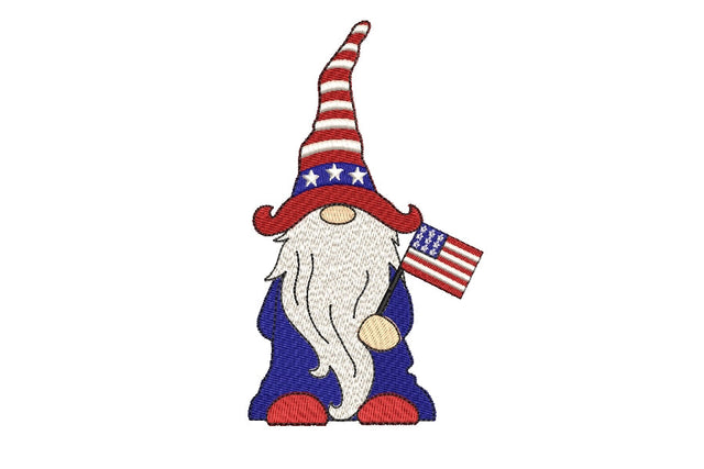 Amercian Gnome embroidery designs, 4th of July Gnomes Patriotic ,holiday embroidery designs,4 sizes, Instant download Embroidery/Applique DESIGNS ArtEMByNatalia 