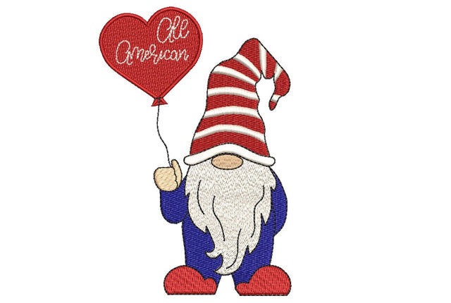 Amercian Gnome embroidery designs, 4th of July Gnomes Patriotic ,holiday embroidery designs,4 sizes, Instant download Embroidery/Applique DESIGNS ArtEMByNatalia 