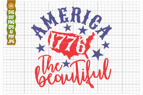 America Beautiful SVG, Est 1776 Svg, 4th July Svg SVG TonisArtStudio 