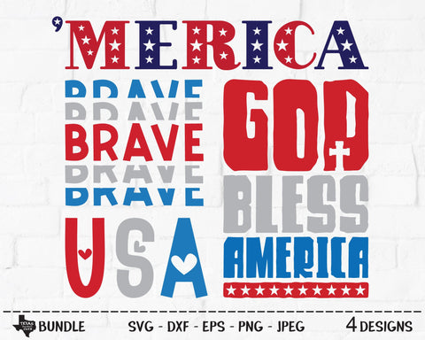 America Bundle | Patriotic SVG SVG Texas Southern Cuts 