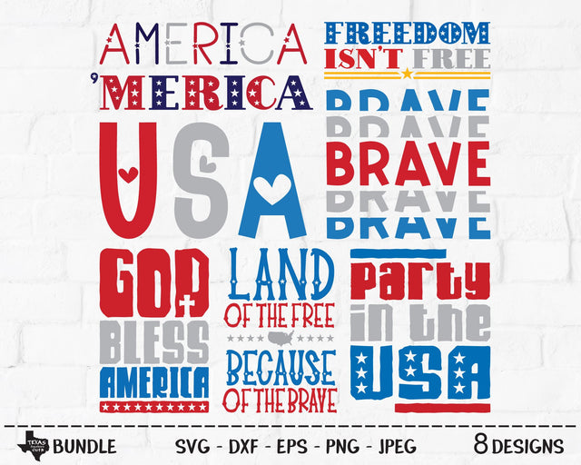 America Bundle | Patriotic SVG SVG Texas Southern Cuts 