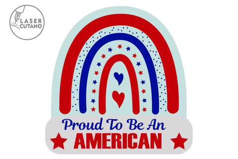 America Cut File Independence Day, 4th of July SVG LaserCutano 