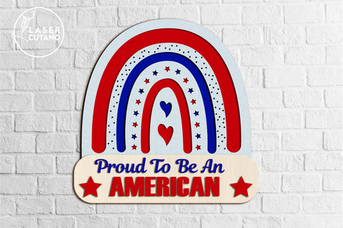 America Cut File Independence Day, 4th of July SVG LaserCutano 