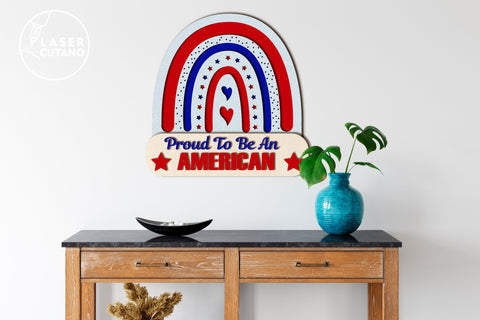 America Cut File Independence Day, 4th of July SVG LaserCutano 