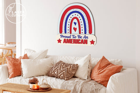 America Cut File Independence Day, 4th of July SVG LaserCutano 