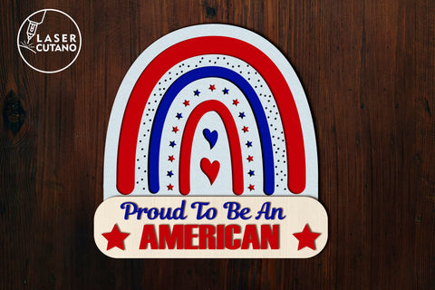 America Cut File Independence Day, 4th of July SVG LaserCutano 