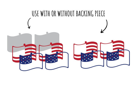 America Earrings SVG SVG SvgOcean 