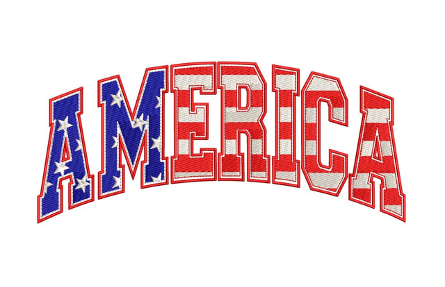 America embroidery, 4th of July Patriotic embroidery design. Embroidery/Applique DESIGNS ArtEMByNatalia 