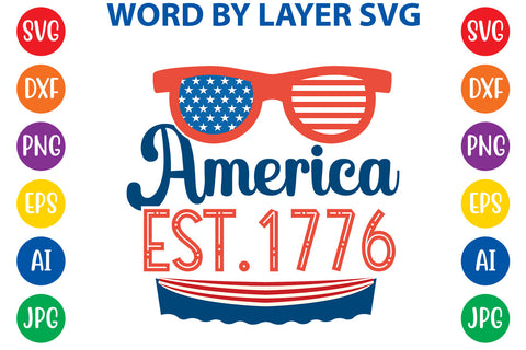 America Est. 1776, 4th Of July SVG Design SVG Rafiqul20606 