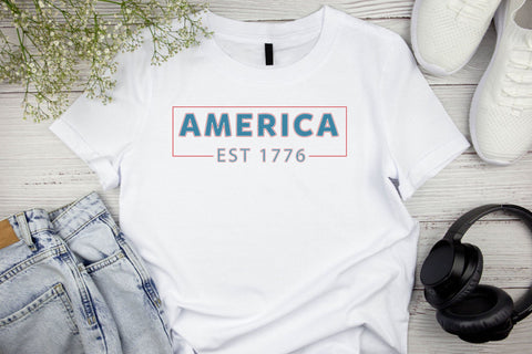 America Est 1776 Sublimation Rupkotha 