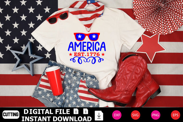 America Est. 1776 SVG cut files SVG Shahin alam 