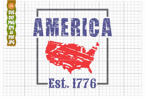 America Est 1776 SVG, Patriotic Svg, Usa Clipart SVG TonisArtStudio 