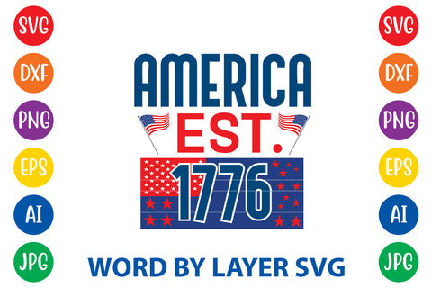 America Est. 1776 SVG Rafiqul20606 