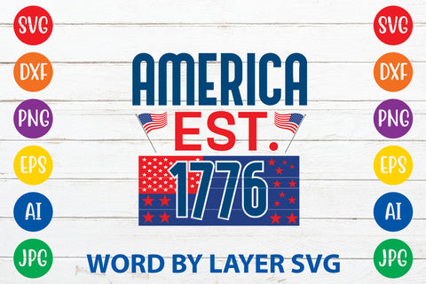 America Est. 1776 SVG Rafiqul20606 