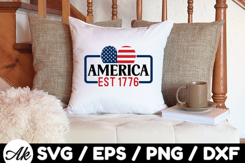 America est. 1776 svg SVG akazaddesign 