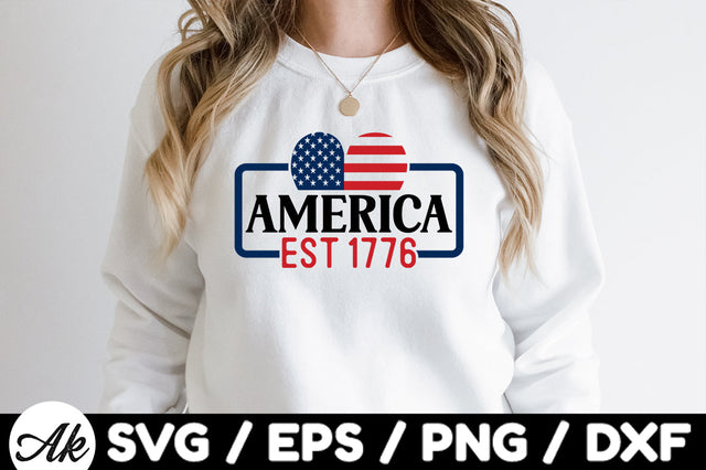 America est. 1776 svg SVG akazaddesign 