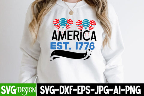 America est.1776 SVG Cut File, America est.1776 SVG Design , All American Dad SVG Quotes,4th of July SVG Design, Happy 4th of July SVG Design,American SVG Design ,Merica SVG Cut File,4th of july Sublimation Design SVG BlackCatsMedia 