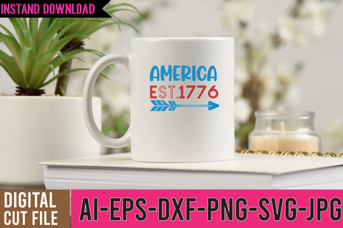 America Est.1776 SVG Cut File SVG BlackCatsMedia 