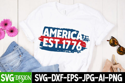 America est.1776 SVG Design, America est.1776 SVG Cut File,4th of July Cutie SUblimation Design, Happy 4th of July SVG Design, Merica' , 4th of July SVG Bundle, 4th of July Sublimation Design,Patriot SVG Design SVG BlackCatsMedia 