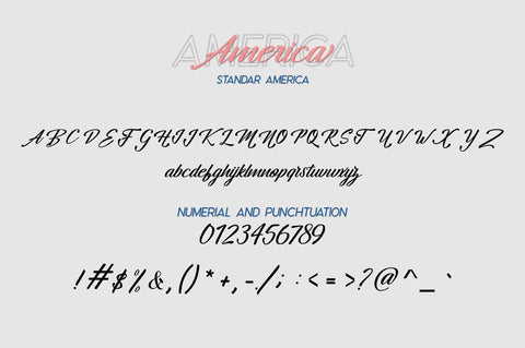 America Font Duo Font Zane Studio55 