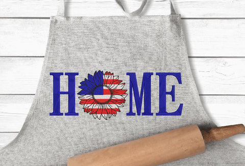 America Home with Sunflower Embroidery/Applique DESIGNS Canada Embroidery 