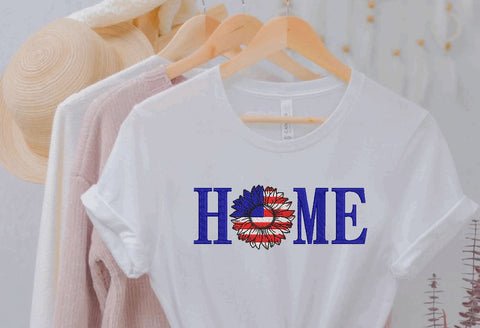 America Home with Sunflower Embroidery/Applique DESIGNS Canada Embroidery 