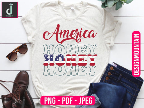 America honey png design Sublimation Alihossainbd 