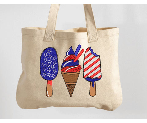 America Ice Cream, Machine Embroidery Design Embroidery/Applique DESIGNS Canada Embroidery 