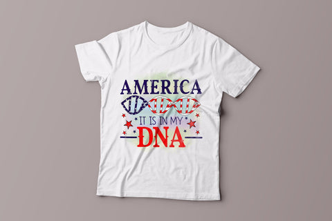 America It is in My DNA, Patriotic Sublimation PNG Sublimation CraftLabSVG 