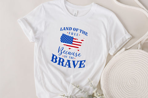 America Land Of The Free Because Of The Brave SVG, 4th of July SVG, Fourth of July SVG, Patriotic Svg, Independence Day Svg, Png Sublimation SVG Fauz 