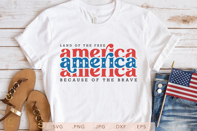 America Land Of The Free SVG DXF JPG PNG EPS SVG Nanda Bayu 