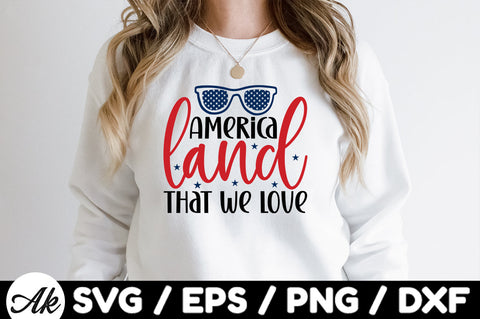 America land that we love svg SVG akazaddesign 