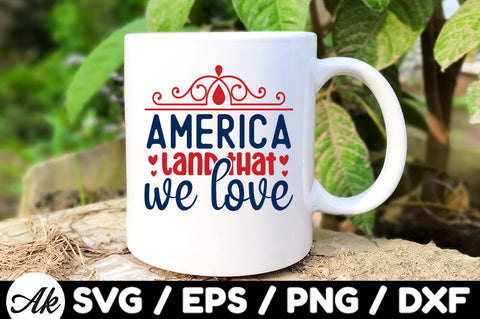 America land that we love svg SVG akazaddesign 