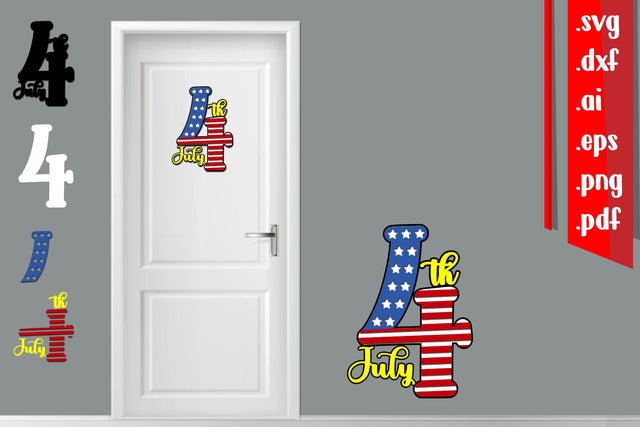 America Layered Door Sign 4 SVG zafrans studio 