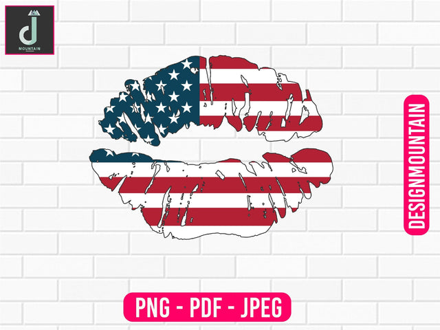 America lip's png design Sublimation Alihossainbd 