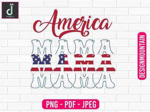 America mama Png design Sublimation Alihossainbd 