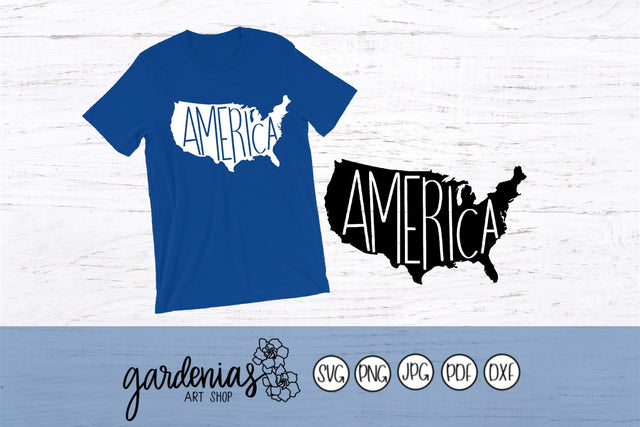 America Map SVG Gardenias Art Shop 