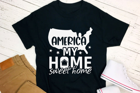 America My Home Sweet Home, 4th Of July SVG SVG CraftLabSVG 