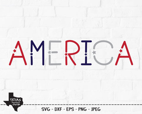 America | Patriotic SVG SVG Texas Southern Cuts 