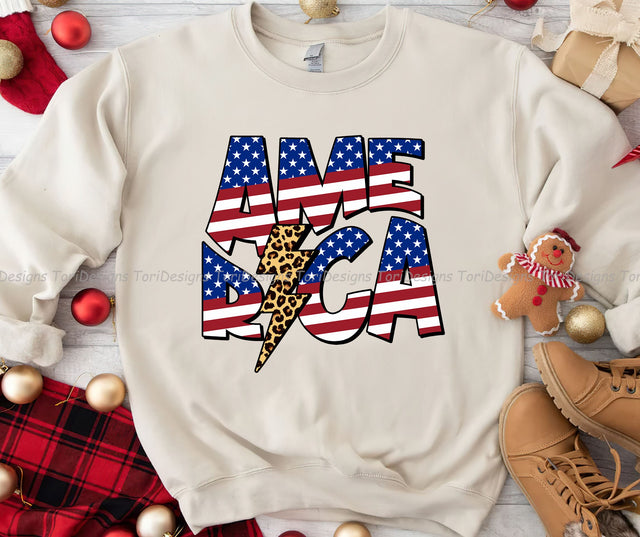 America PNG, 4th of July Png, American Flag, Sublimation Design Downloads Sublimation ToriDesigns 