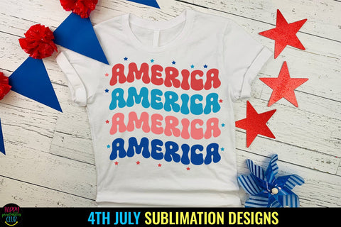 America PNG I 4th of July Sublimation I Patriotic Shirt PNG Sublimation Happy Printables Club 
