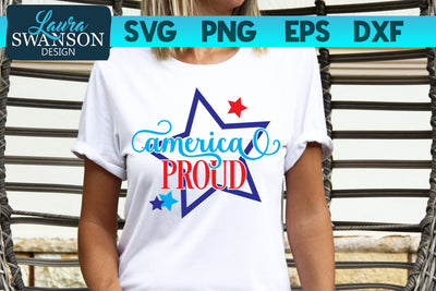 America Proud SVG Cut File SVG Laura Swanson Design 