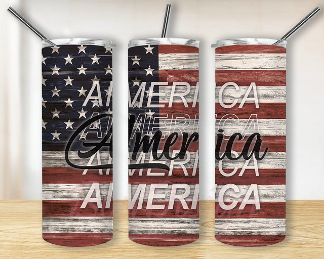 America Quotes 20oz Skinny Tumbler Png, American Flag, Gun Rights, Military Tumbler, Patriotic, Distressed America Flag Tumbler, 4th Of July Tumbler Sublimation BouDesign 