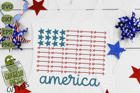 America Stars & Arrows Flag 1 SVG Crunchy Pickle 