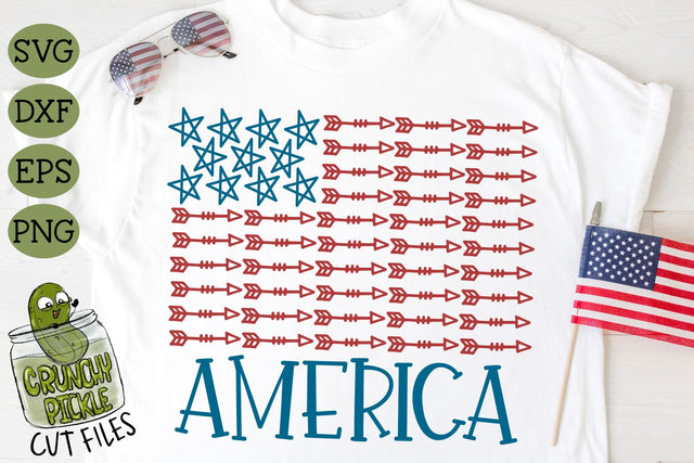 America Stars & Arrows Flag 2 SVG Crunchy Pickle 