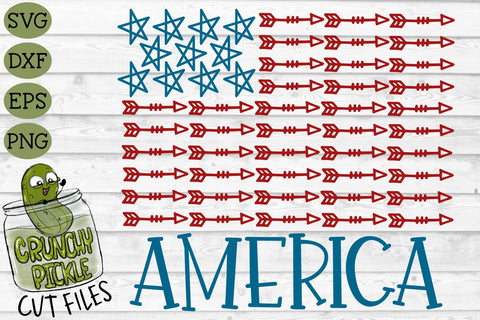 America Stars & Arrows Flag 2 SVG Crunchy Pickle 